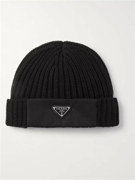 prada beanie with pom|prada hats.